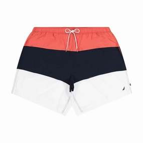 Nautica Mens Big & Tall Tri-Block Quick-Dry Swim mens beach swimwear, quick dry mens swimsuits
