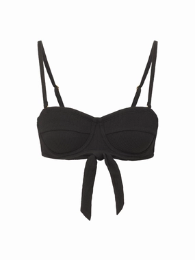 Nellie Top Black Texture high waist swimwear women, swimsuit for women beachwear