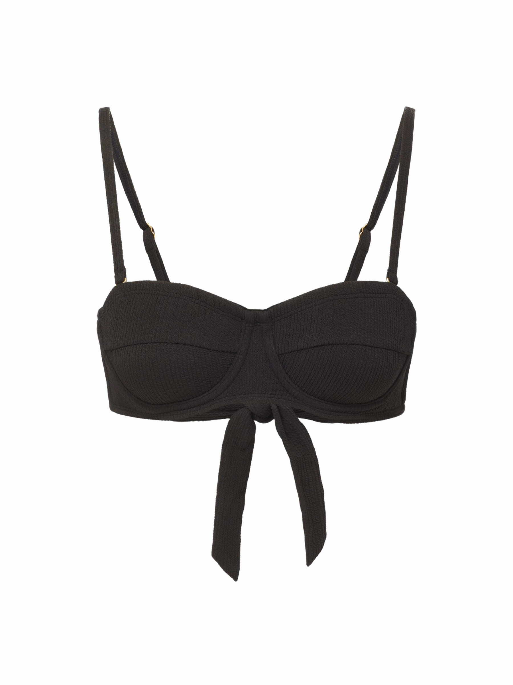 Nellie Top Black Texture high waist swimwear women, swimsuit for women beachwear