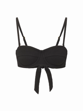 Nellie Top Black Texture fashionable beach swimwear, modern womens bikinis