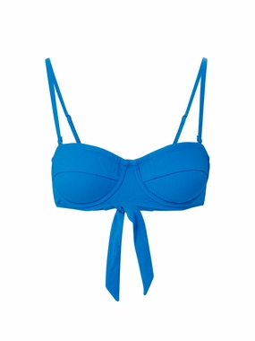 Nellie Top In Grotto Texture strapless swimwear tops, lightweight swim tops