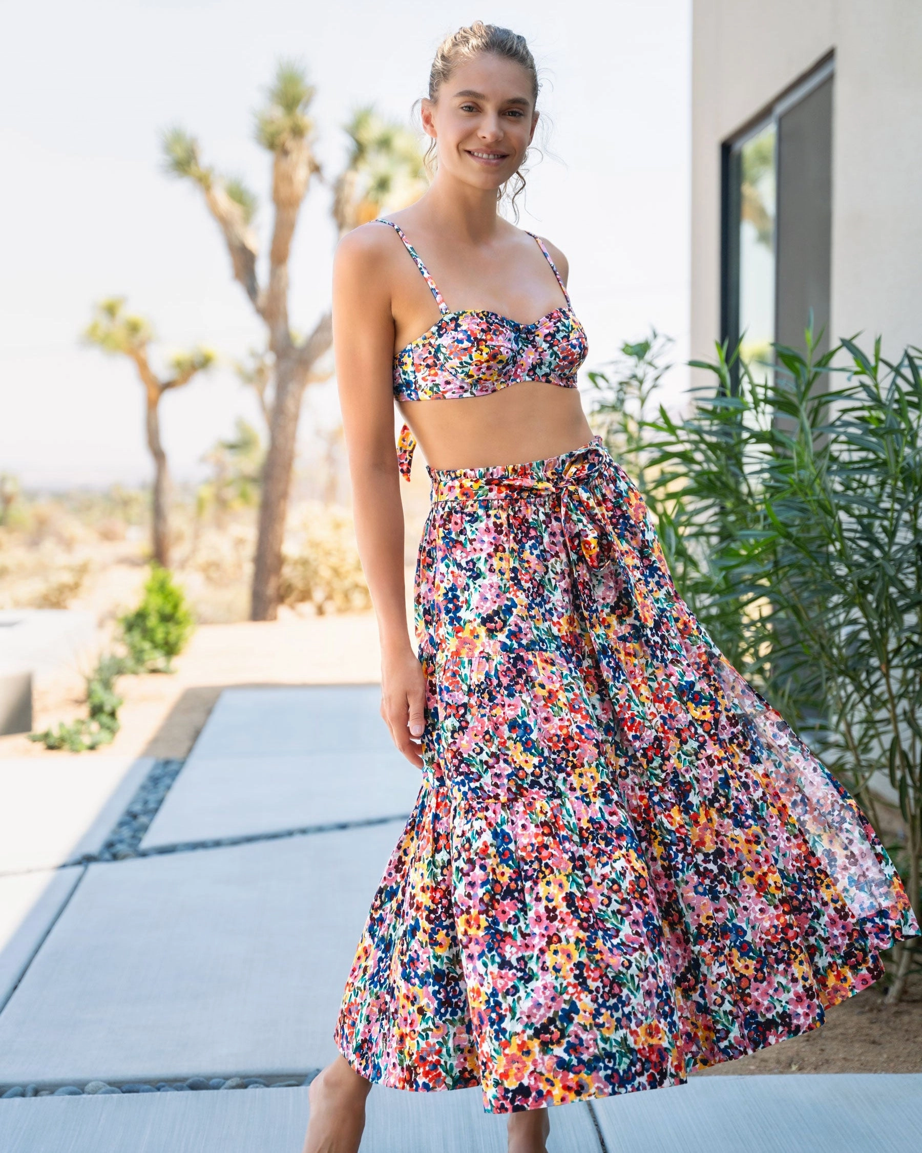 Nellie Top In Painted Petals