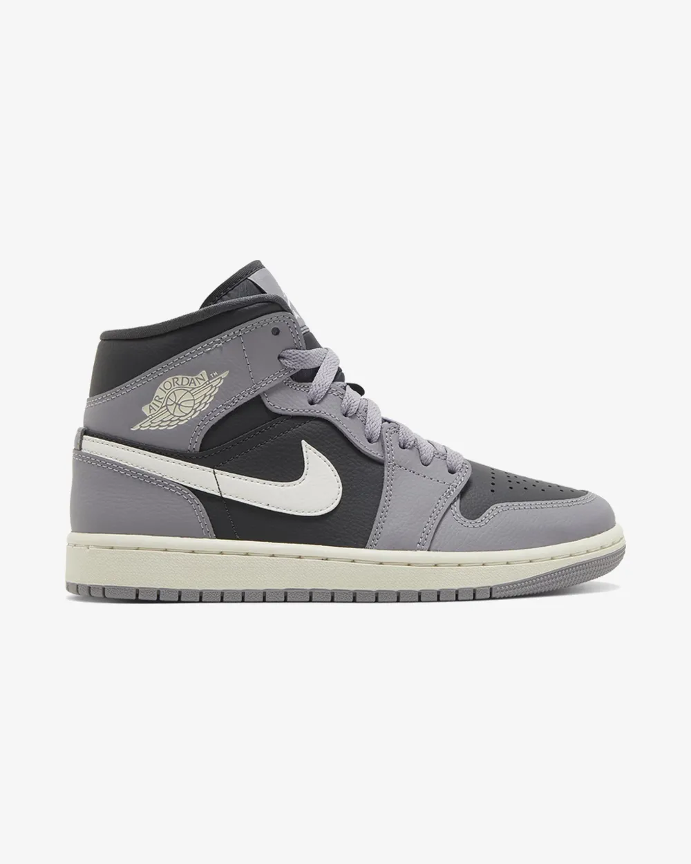 NIKE AIR JORDAN1 MID CEMENT GREY WMNS