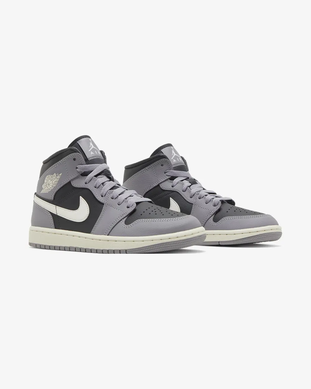 NIKE AIR JORDAN1 MID CEMENT GREY WMNS