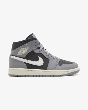 NIKE AIR JORDAN1 MID CEMENT GREY WMNS
