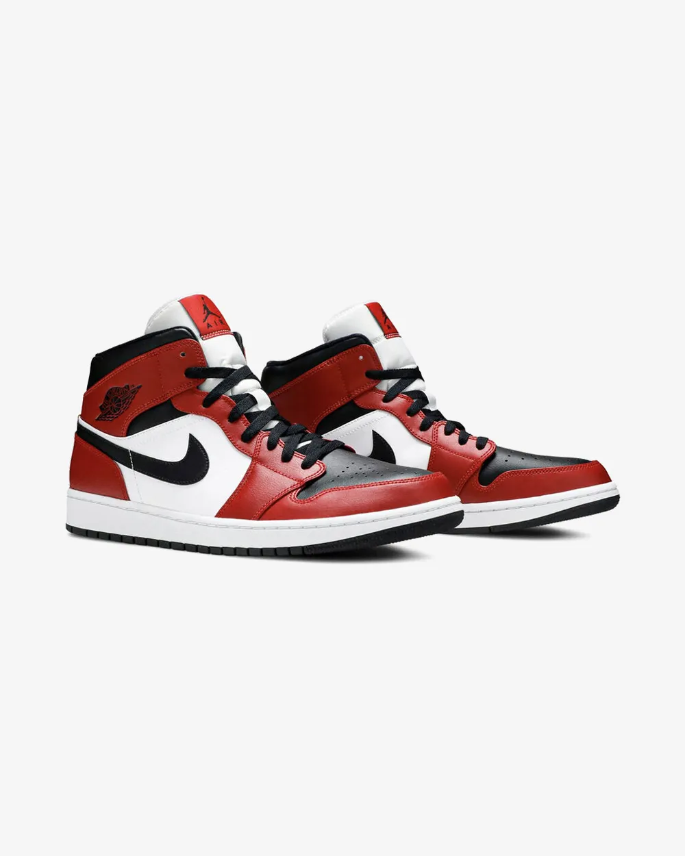 NIKE AIR JORDAN1 MID CHICAGO BLACK TOE