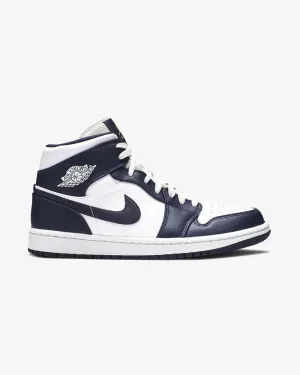NIKE AIR JORDAN1 MID OBSIDIAN
