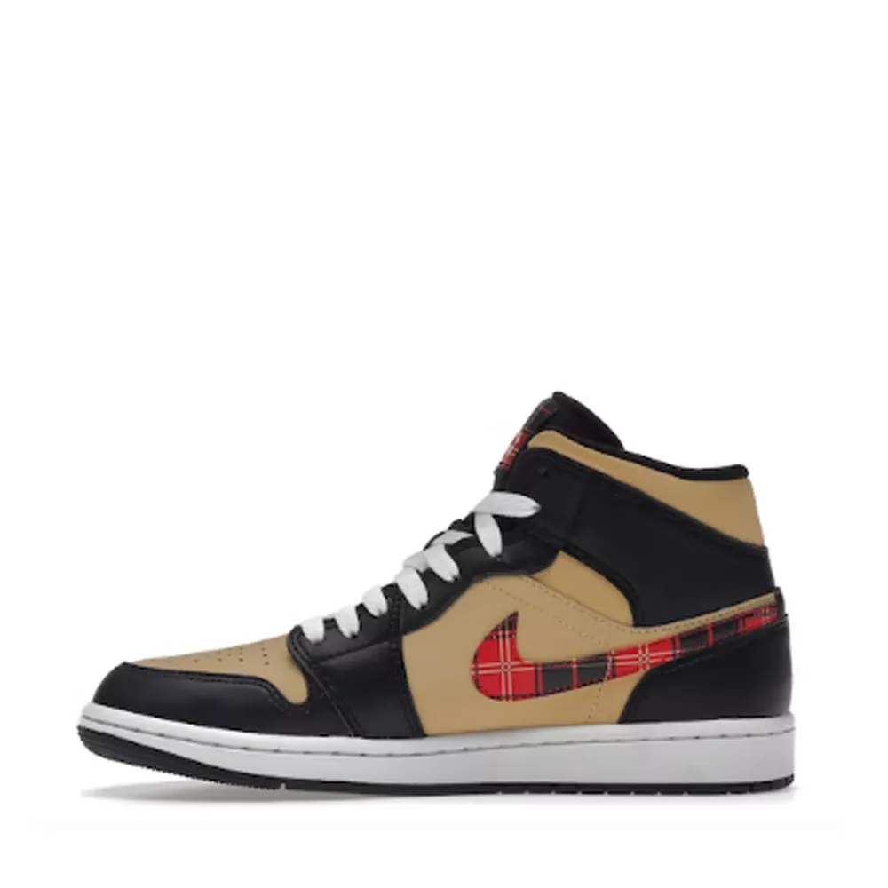 NIKE AIR JORDAN1 MID TARTAN SWOOSH (NEW)