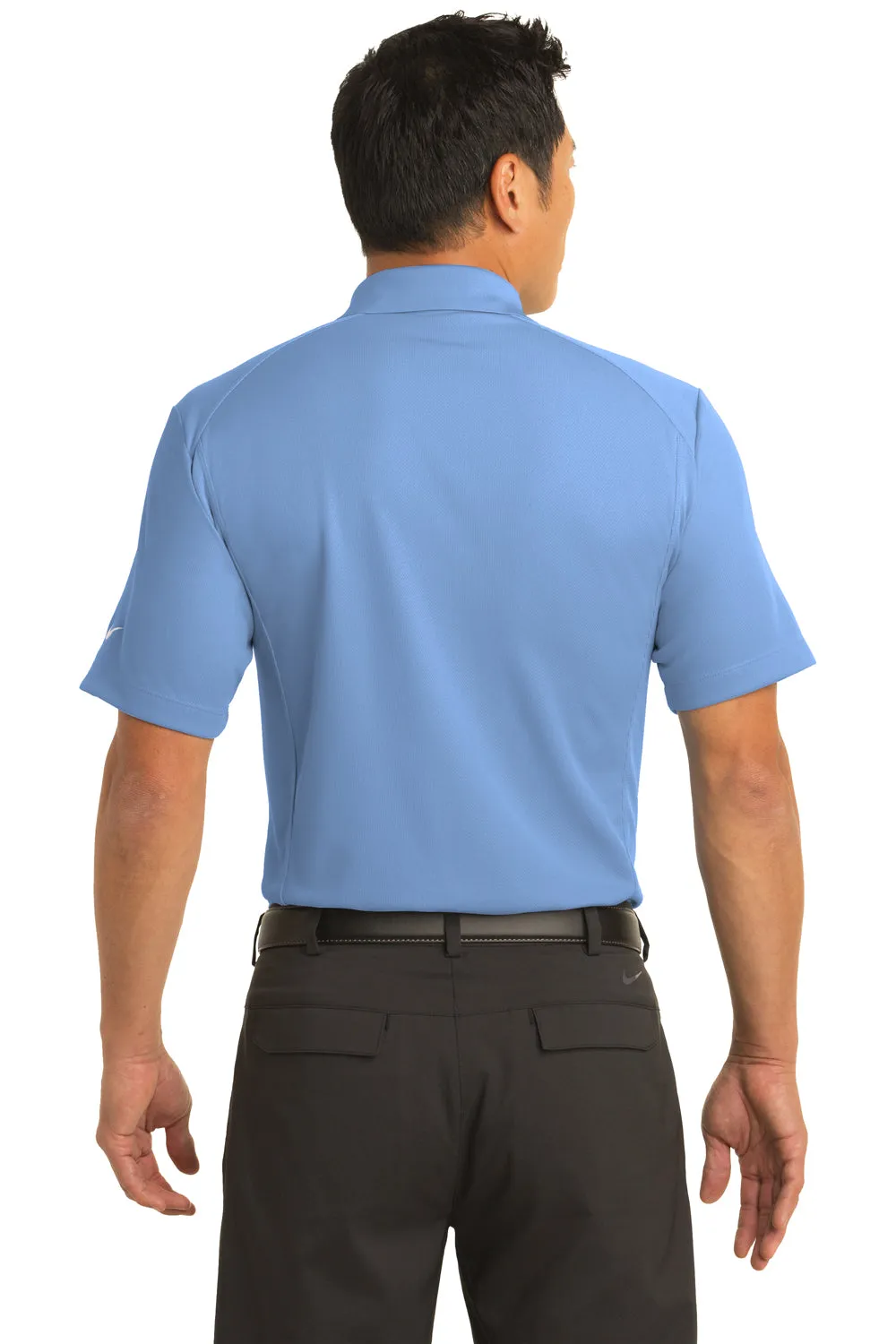 Nike Mens Classic Dri-Fit Moisture Wicking Short Sleeve Polo Shirt - Light Blue