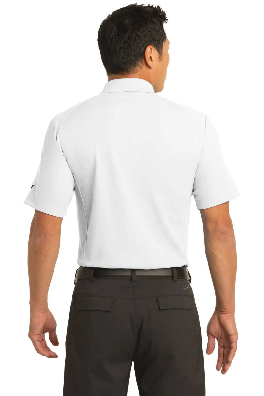 Nike Mens Classic Dri-Fit Moisture Wicking Short Sleeve Polo Shirt - White