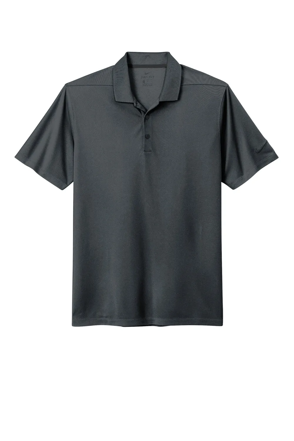 Nike Mens Dri-Fit Moisture Wicking Micro Pique 2.0 Short Sleeve Polo Shirt - Anthracite Grey