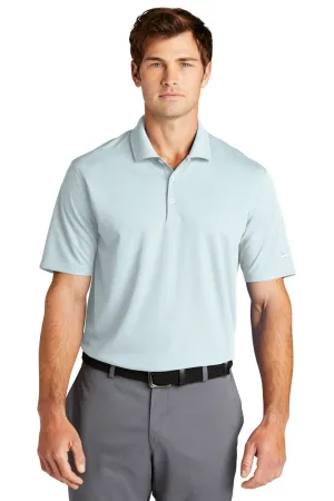 Nike Mens Dri-Fit Moisture Wicking Micro Pique 2.0 Short Sleeve Polo Shirt - Blue Tint