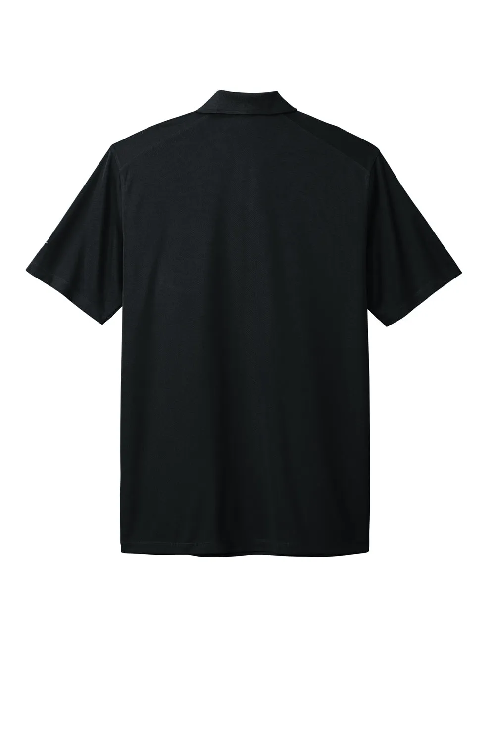 Nike Mens Dri-Fit Moisture Wicking Micro Pique 2.0 Short Sleeve Polo Shirt w/ Pocket - Black