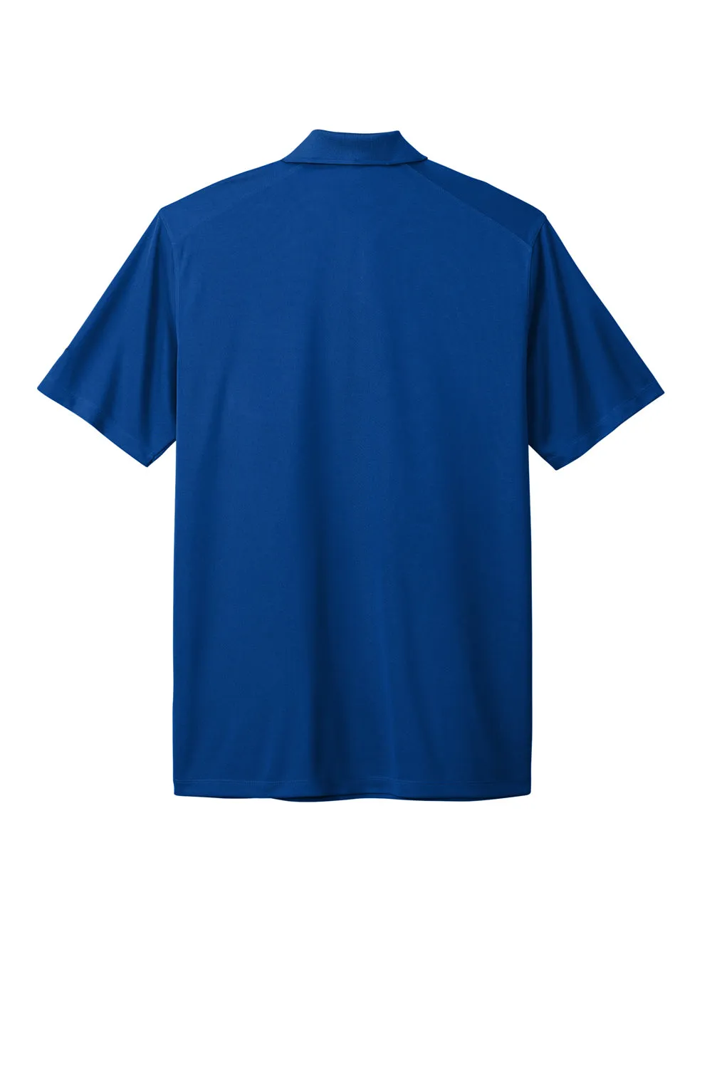 Nike Mens Dri-Fit Moisture Wicking Micro Pique 2.0 Short Sleeve Polo Shirt w/ Pocket - Gym Blue