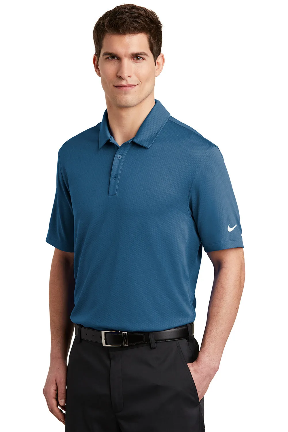 Nike Mens Dri-Fit Moisture Wicking Short Sleeve Polo Shirt - Court Blue