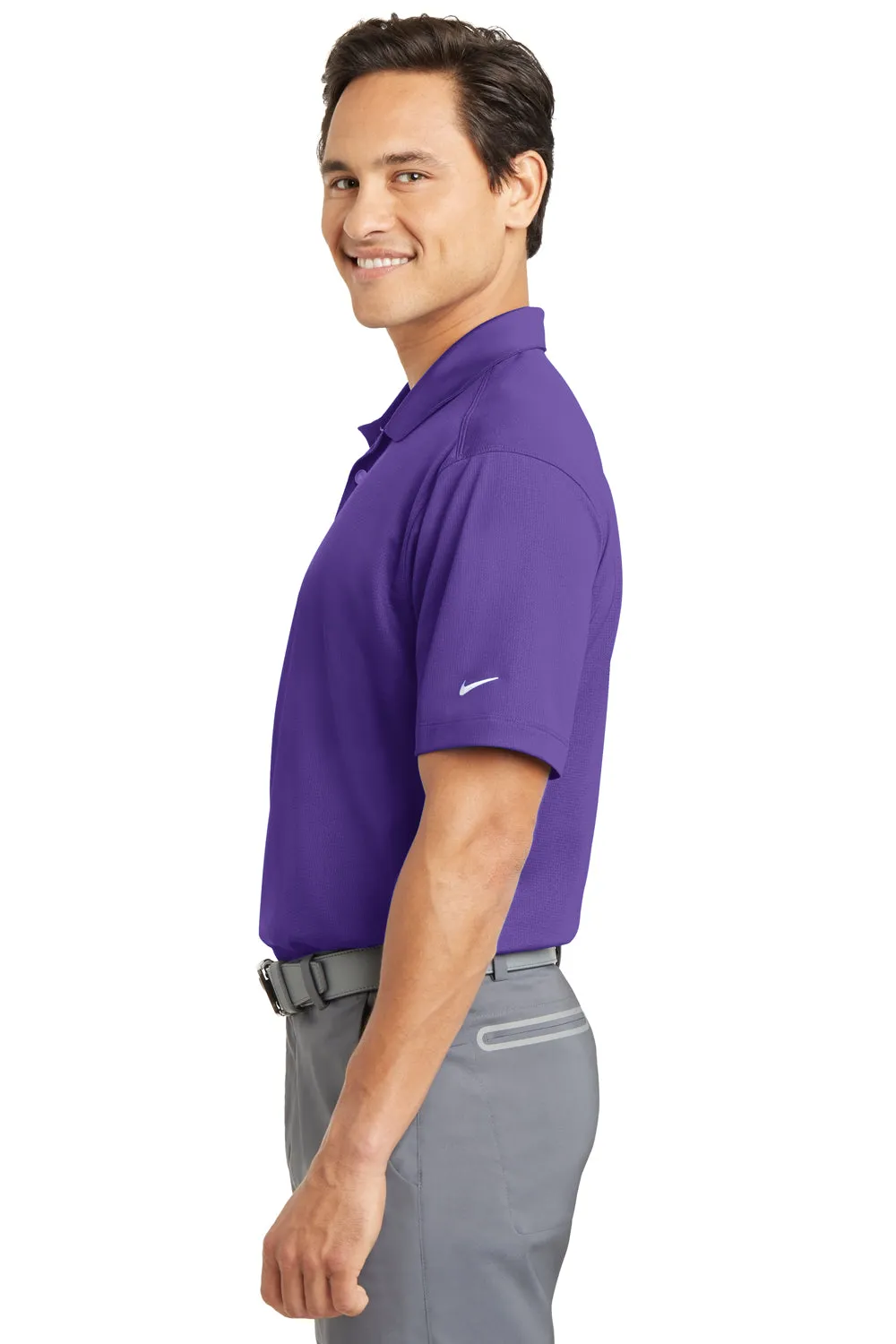 Nike Mens Dri-Fit Moisture Wicking Short Sleeve Polo Shirt - Court Purple