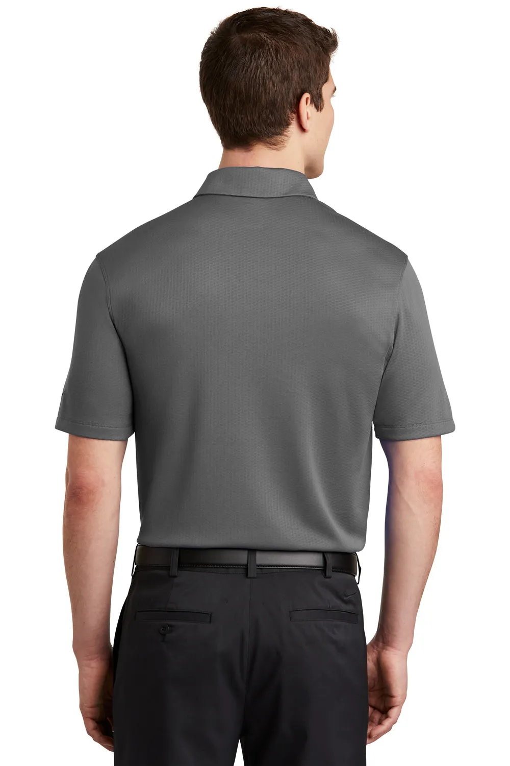 Nike Mens Dri-Fit Moisture Wicking Short Sleeve Polo Shirt - Dark Grey