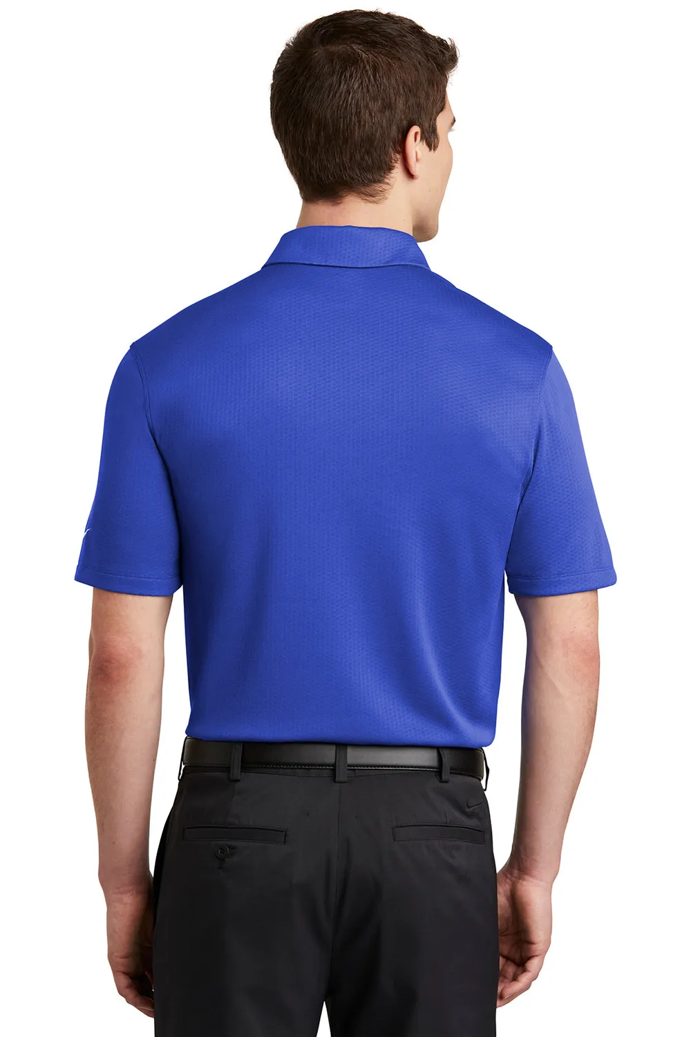 Nike Mens Dri-Fit Moisture Wicking Short Sleeve Polo Shirt - Game Royal Blue