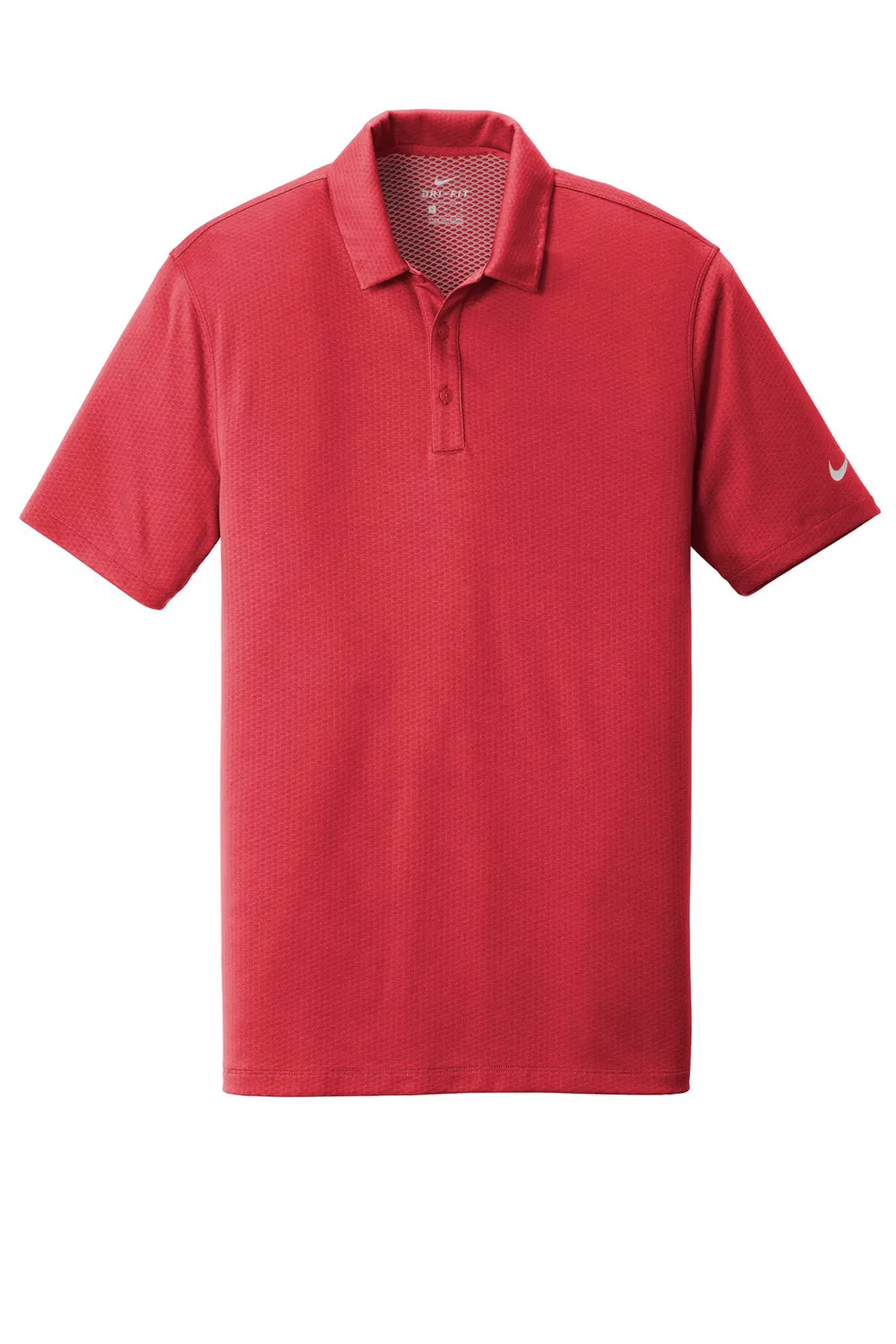 Nike Mens Dri-Fit Moisture Wicking Short Sleeve Polo Shirt - Gym Red