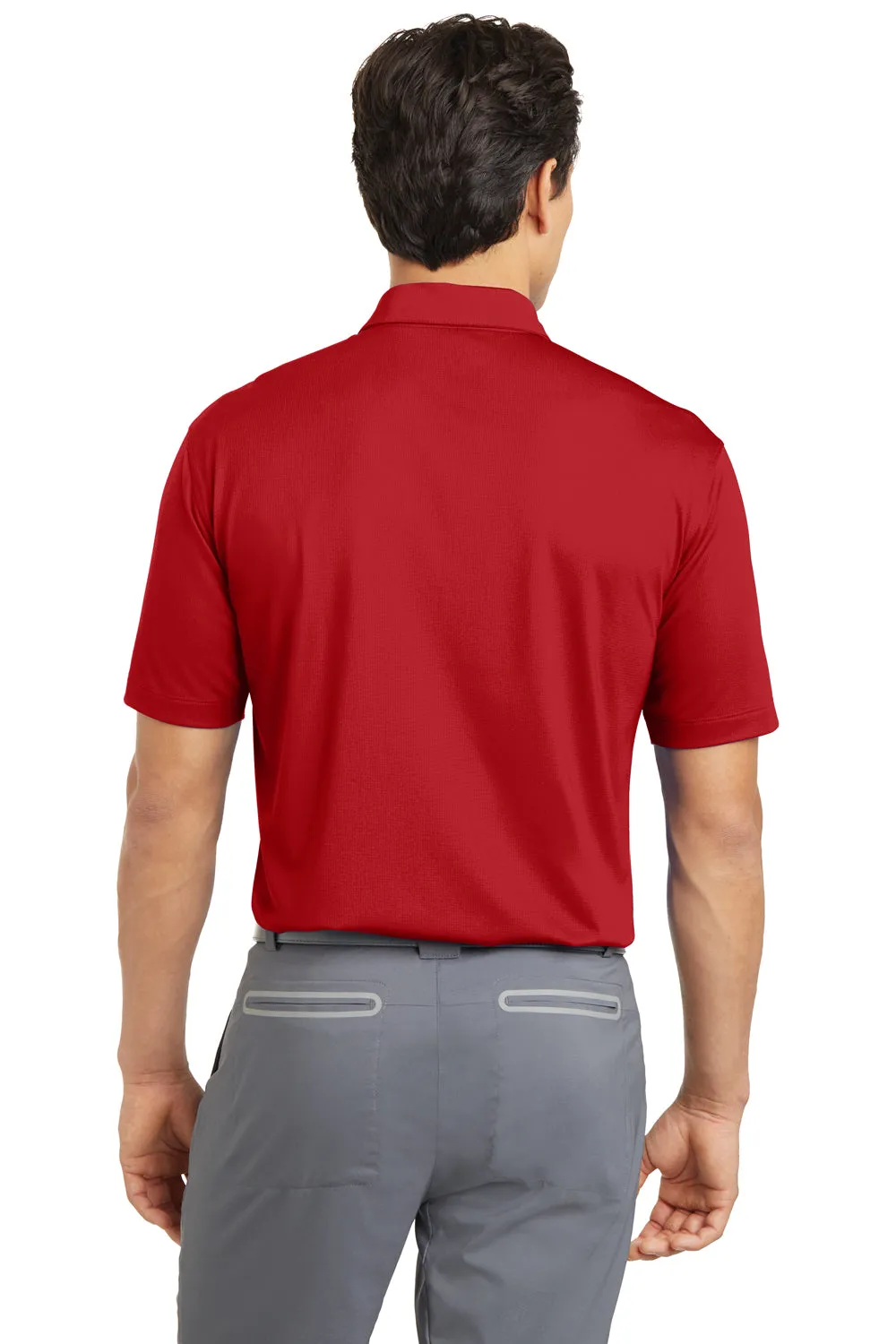 Nike Mens Dri-Fit Moisture Wicking Short Sleeve Polo Shirt - University Red