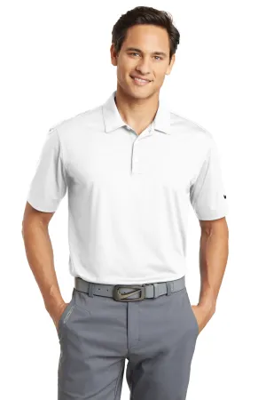 Nike Mens Dri-Fit Moisture Wicking Short Sleeve Polo Shirt - White