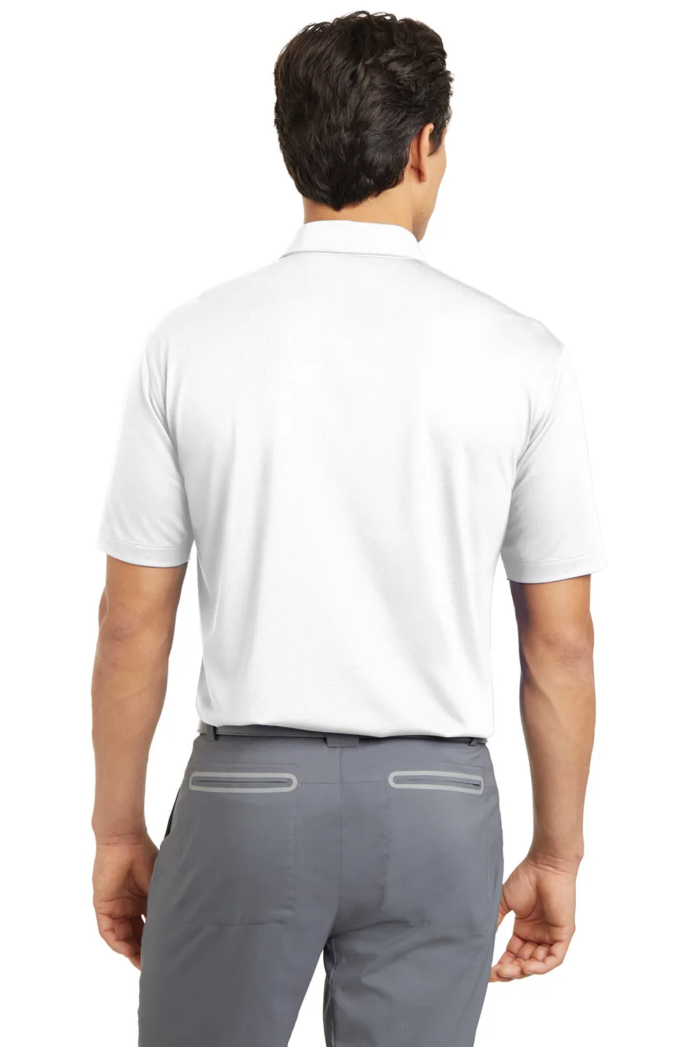 Nike Mens Dri-Fit Moisture Wicking Short Sleeve Polo Shirt - White