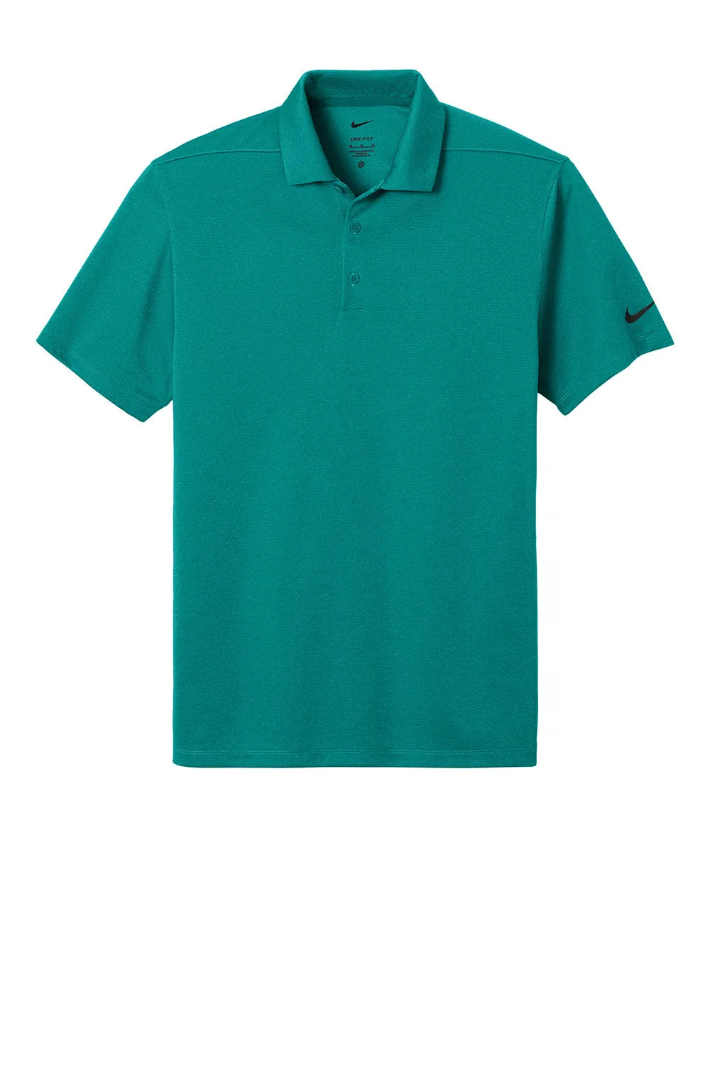 Nike Mens Dri-Fit Moisture Wicking Smooth Heather Short Sleeve Polo Shirt - Heather Bright Spruce Green