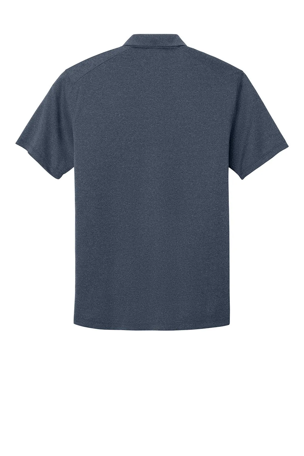Nike Mens Dri-Fit Moisture Wicking Smooth Heather Short Sleeve Polo Shirt - Heather Navy Blue