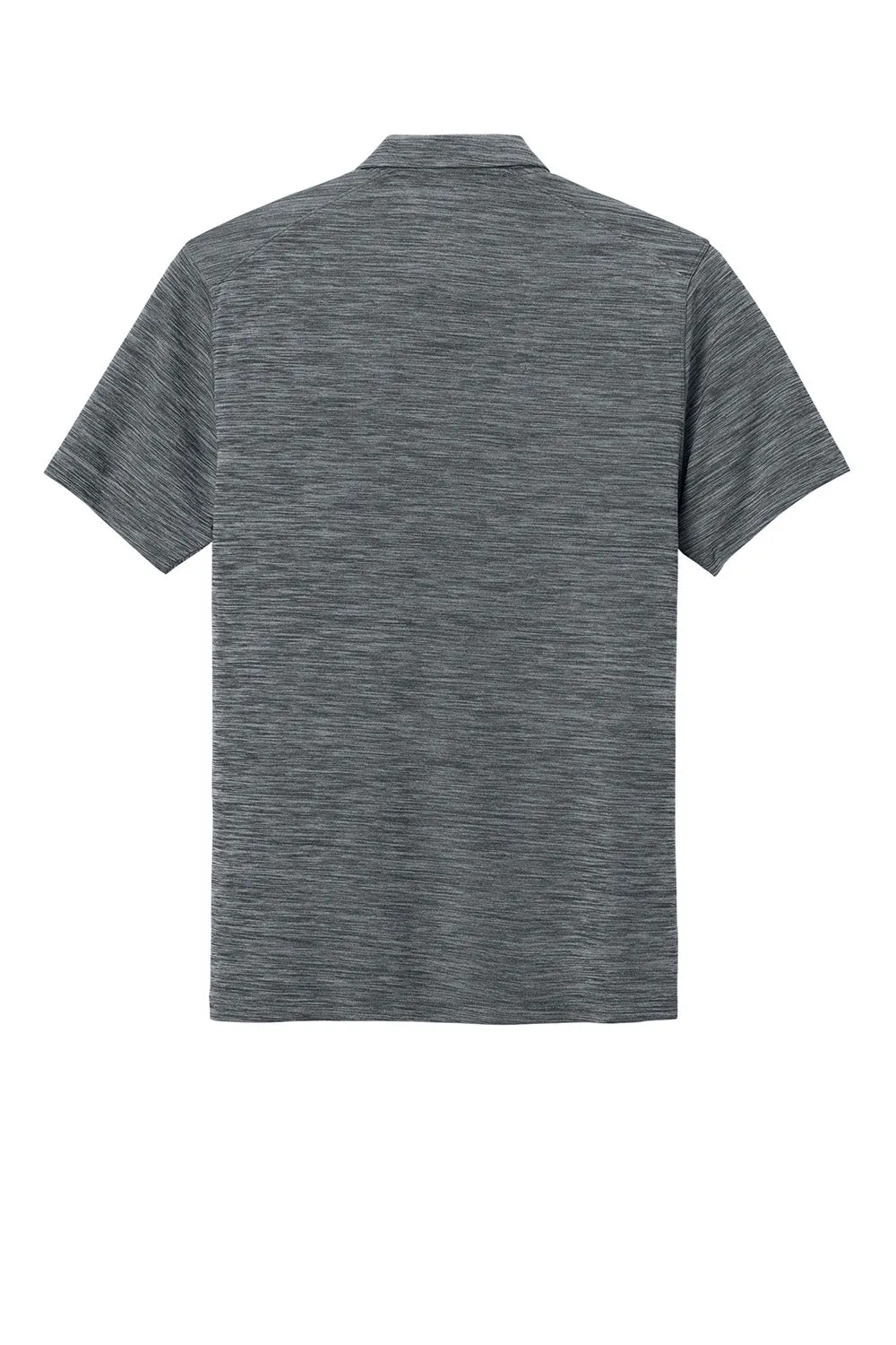 Nike Mens Dri-Fit Moisture Wicking Striated Short Sleeve Polo Shirt - Dark Grey