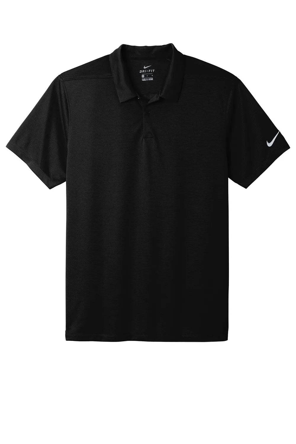 Nike Mens Essential Dri-Fit Moisture Wicking Short Sleeve Polo Shirt - Black