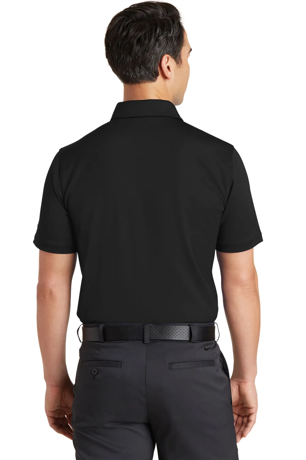 Nike Mens Icon Dri-Fit Moisture Wicking Short Sleeve Polo Shirt - Black