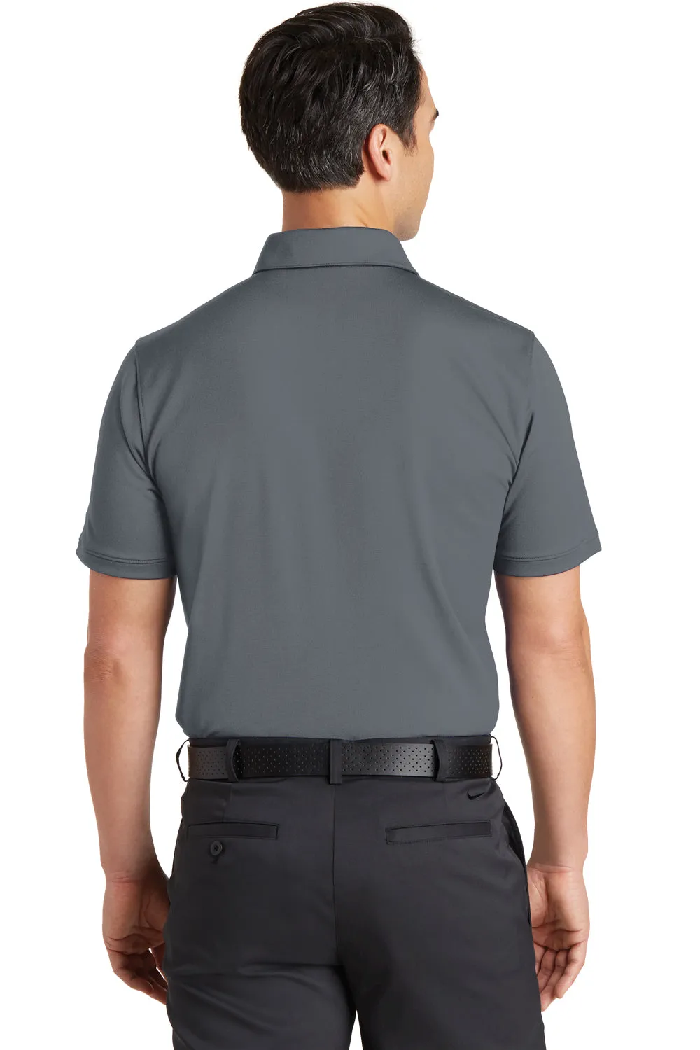 Nike Mens Icon Dri-Fit Moisture Wicking Short Sleeve Polo Shirt - Dark Grey