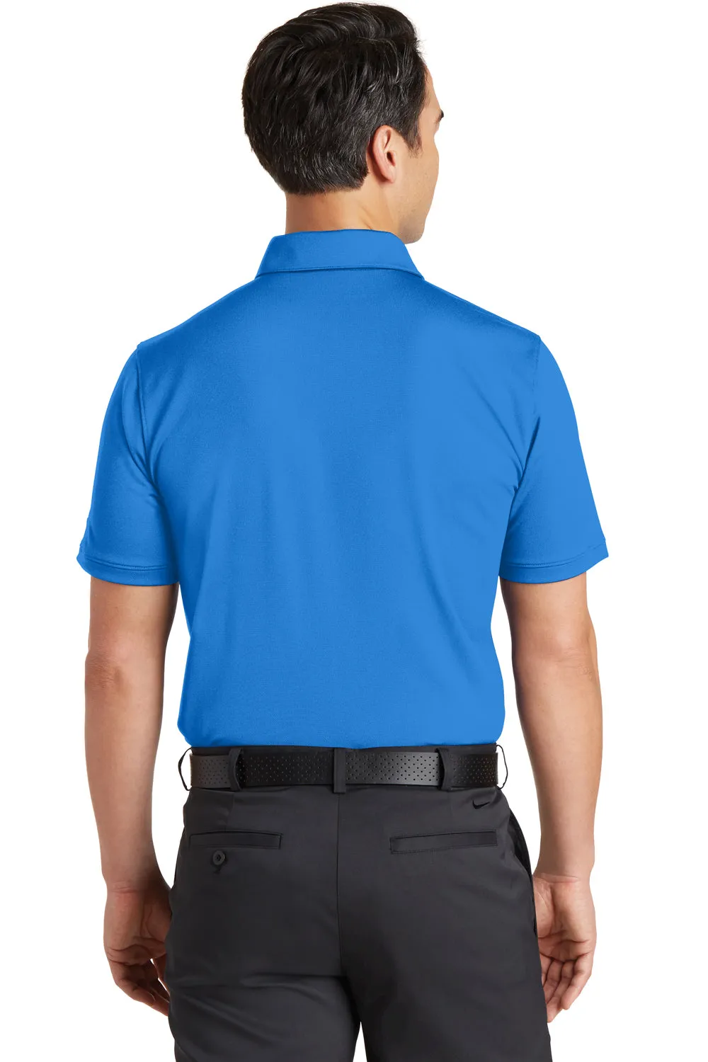 Nike Mens Icon Dri-Fit Moisture Wicking Short Sleeve Polo Shirt - Light Photo Blue