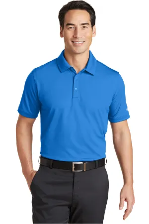 Nike Mens Icon Dri-Fit Moisture Wicking Short Sleeve Polo Shirt - Light Photo Blue
