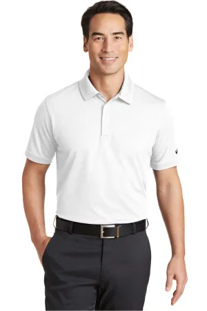 Nike Mens Icon Dri-Fit Moisture Wicking Short Sleeve Polo Shirt - White