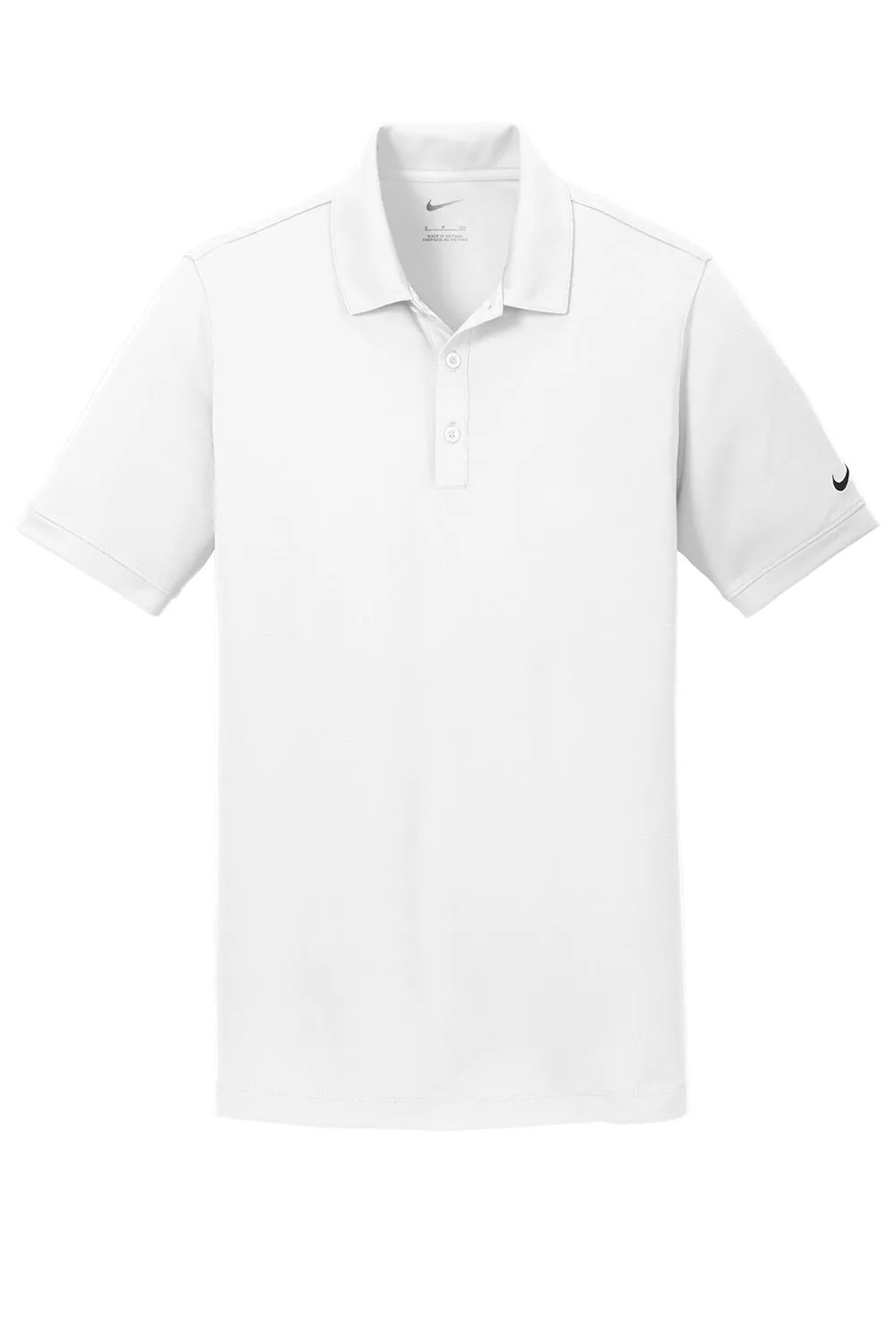 Nike Mens Icon Dri-Fit Moisture Wicking Short Sleeve Polo Shirt - White