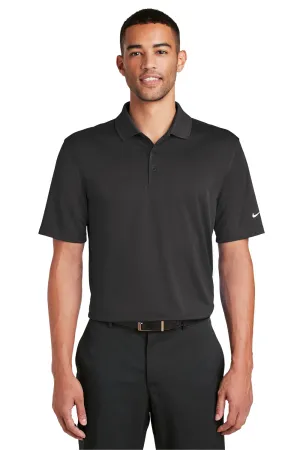 Nike Mens Players Dri-Fit Moisture Wicking Short Sleeve Polo Shirt - Anthracite Grey