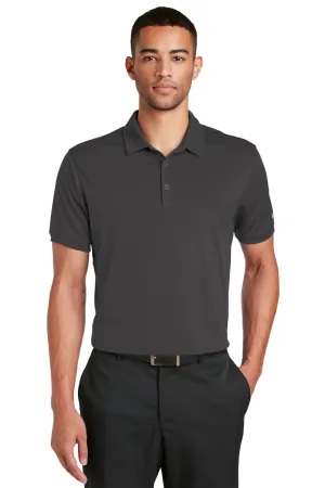 Nike Mens Players Dri-Fit Moisture Wicking Short Sleeve Polo Shirt - Anthracite Grey