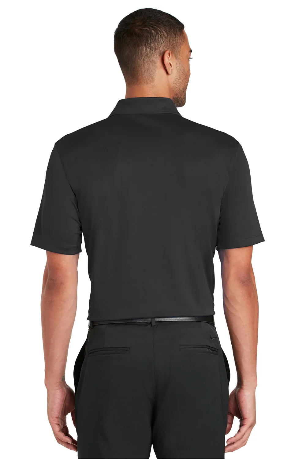 Nike Mens Players Dri-Fit Moisture Wicking Short Sleeve Polo Shirt - Anthracite Grey