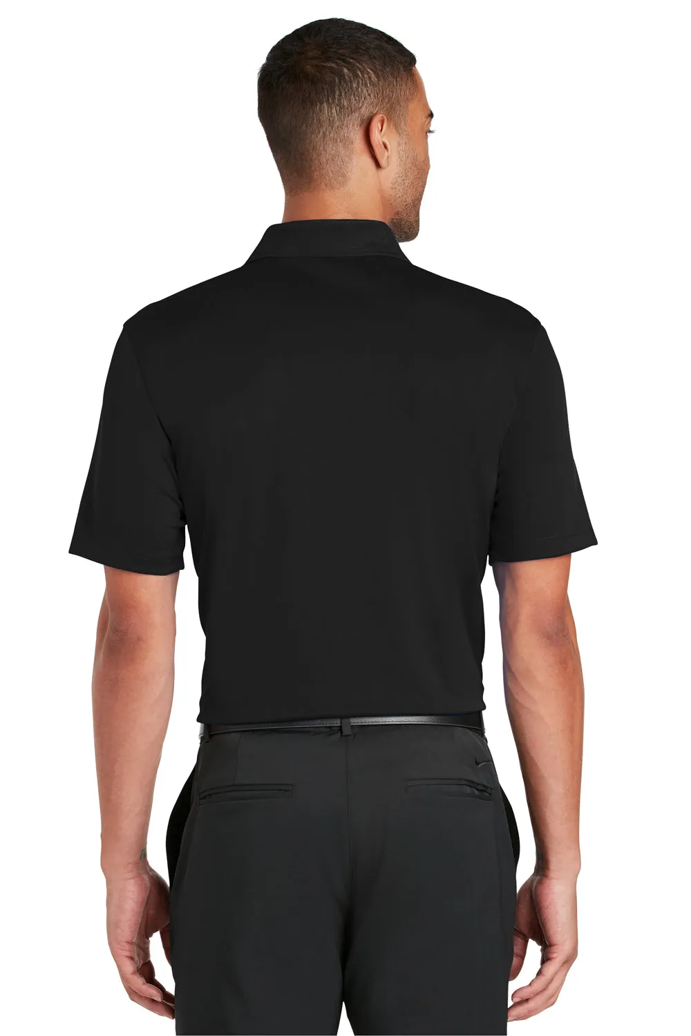 Nike Mens Players Dri-Fit Moisture Wicking Short Sleeve Polo Shirt - Black