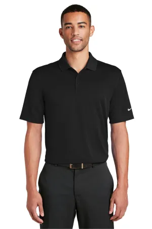 Nike Mens Players Dri-Fit Moisture Wicking Short Sleeve Polo Shirt - Black