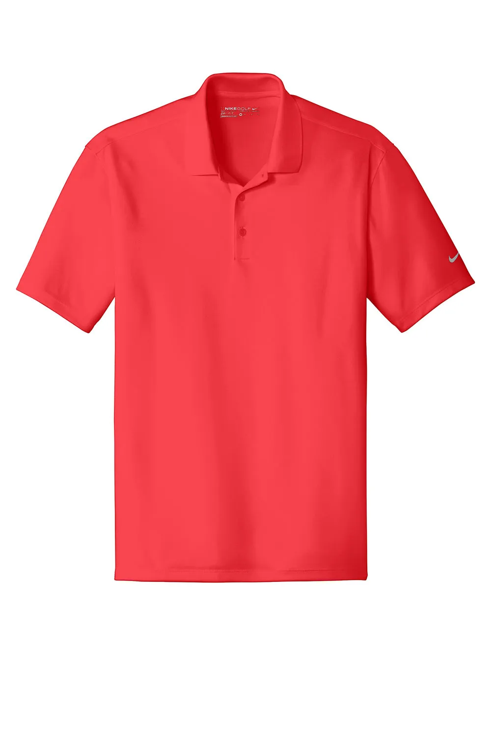 Nike Mens Players Dri-Fit Moisture Wicking Short Sleeve Polo Shirt - University Red