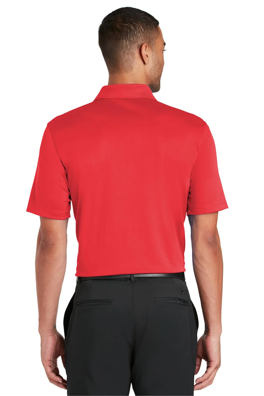 Nike Mens Players Dri-Fit Moisture Wicking Short Sleeve Polo Shirt - University Red