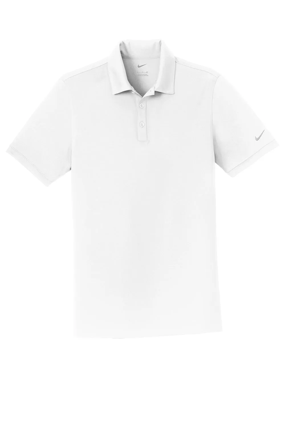Nike Mens Players Dri-Fit Moisture Wicking Short Sleeve Polo Shirt - White
