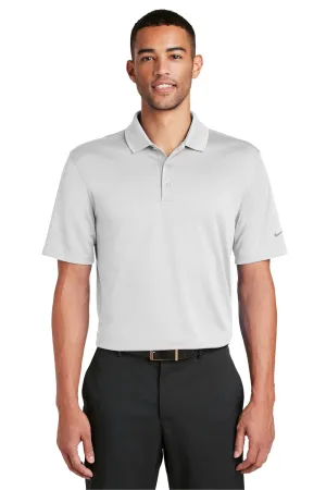 Nike Mens Players Dri-Fit Moisture Wicking Short Sleeve Polo Shirt - White