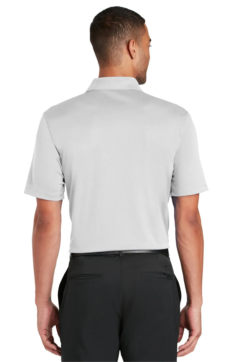 Nike Mens Players Dri-Fit Moisture Wicking Short Sleeve Polo Shirt - White