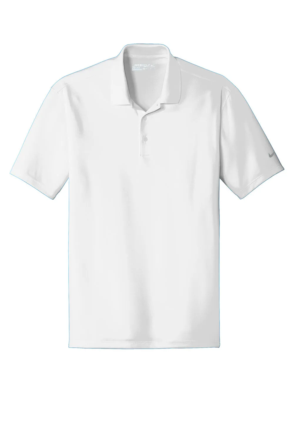 Nike Mens Players Dri-Fit Moisture Wicking Short Sleeve Polo Shirt - White