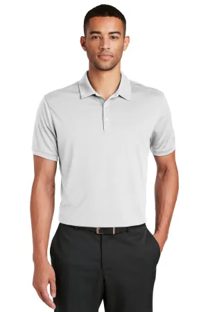Nike Mens Players Dri-Fit Moisture Wicking Short Sleeve Polo Shirt - White