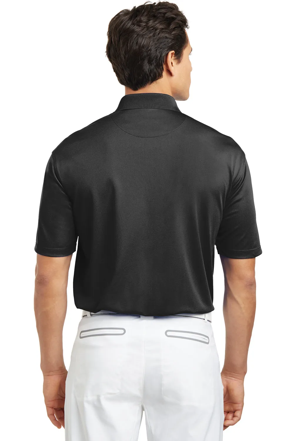 Nike Mens Tech Basic Dri-Fit Moisture Wicking Short Sleeve Polo Shirt - Black