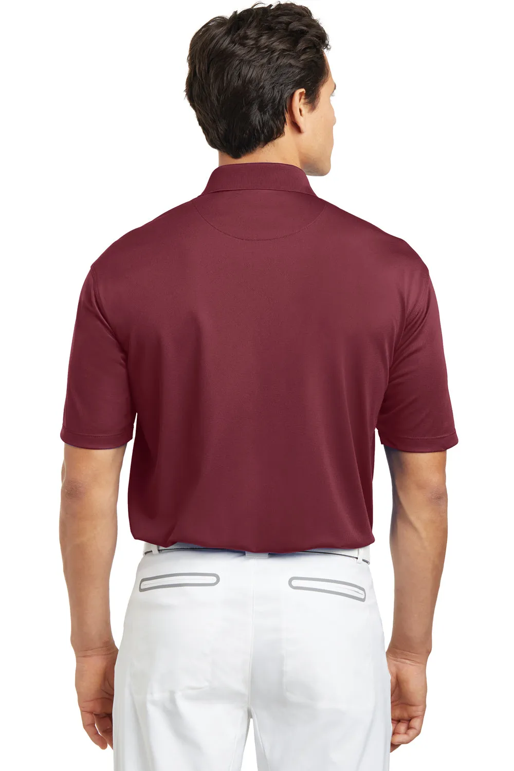 Nike Mens Tech Basic Dri-Fit Moisture Wicking Short Sleeve Polo Shirt - Team Red